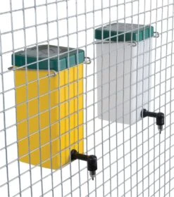 Drinkfles Met Klepdeksel 1 L Naturel Incl.beugel Voor Konijnenhok, Ook Geschikt Voor Cavia’s – Knaagdieren