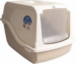 Duvo+ Ariel Grote Kattenbak Met Filter – Taupe – 57 X 39 X 38 Cm