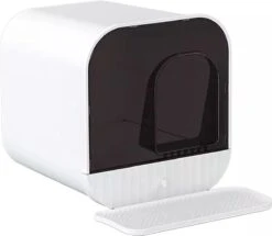 MaxxPet Kattenbak Design – Incl. Lade En Kattenbakmat – 43x42x40cm – Wit