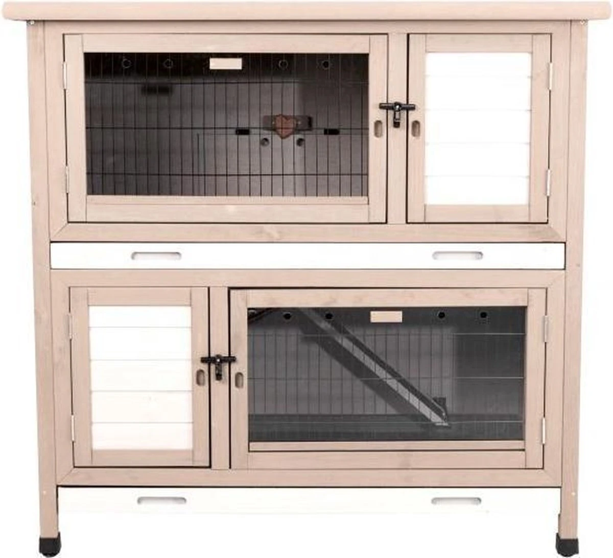 Trixie Natura Konijnenhok Met Isolatie Grijs 116X65X113 CM