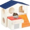 Relaxdays Hamsterhuis Hout – Speelhuisje – Knaagdierhuisje – Huisje Voor Hamster En Muis