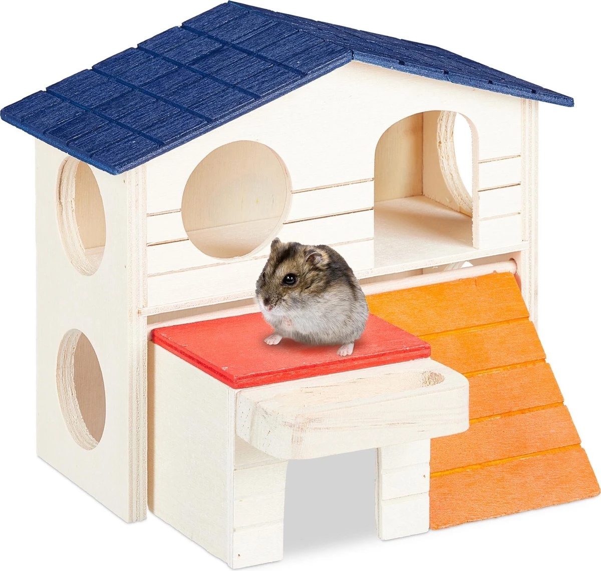 Relaxdays Hamsterhuis Hout β Speelhuisje β Knaagdierhuisje β Huisje Voor Hamster En Muis