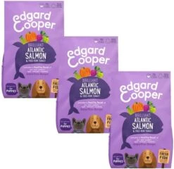 2,5 Kg Edgard & Cooper Puppy Verse Zalm / Kalkoen Graanvrij Hondenvoer