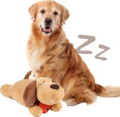 MethoBrick Knuffel Hond Met Hartslag – Hondenknuffel Voor Puppy – Puppy Knuffel – Knuffel Met Hartslag Speciaal Voor Puppy’s – Snuggle Puppy