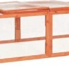VidaXL Konijnenhok 183x90x46,5 Cm Massief Vurenhout