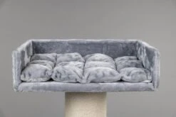 Grote, Lichtgrijs Kleurige, Katten Krabpaal 12-15-20cm Sisalpalen Lounge Ligplaats (incl. Kussen) Voor Grote Katten Van RHRQuality