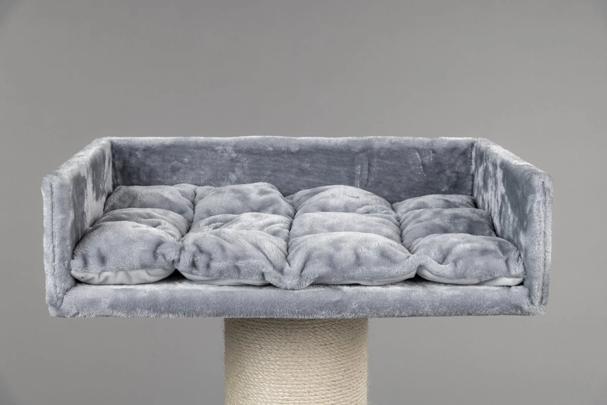 Grote, Lichtgrijs Kleurige, Katten Krabpaal 12-15-20cm Sisalpalen Lounge Ligplaats (incl. Kussen) Voor Grote Katten Van RHRQuality