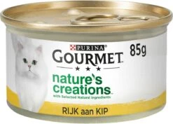 Gourmet Nature’s Creations – Kattenvoer Natvoer – Kip – 24 X 85