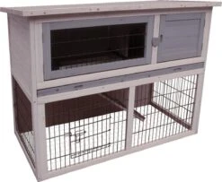 Zooselect Konijnenhok Duplex Grijs