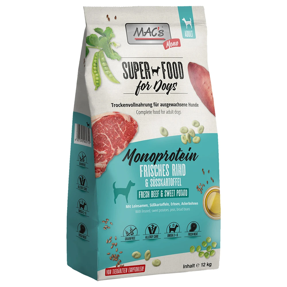 12kg MAC’s Mono Rund Hondenvoer Droog