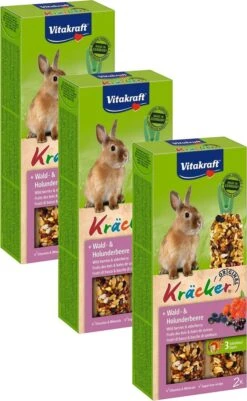 Vitakraft Konijn Kracker – Konijnensnack – 3 X Bosbessen