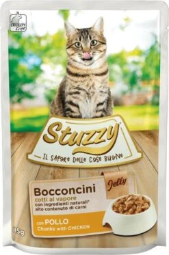 24x Stuzzy Kattenvoer Pouch Kip In Gelei 85 Gr