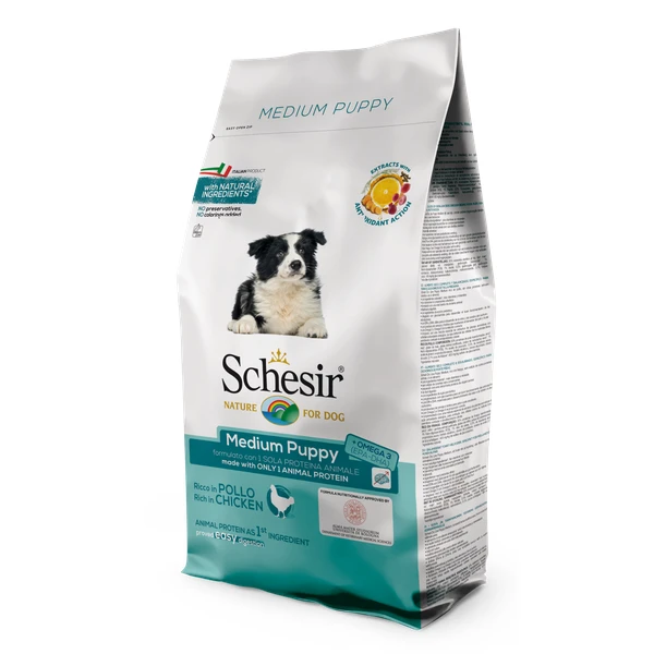 Schesir Medium Puppy Kip – Hondenvoer – 3 Kg