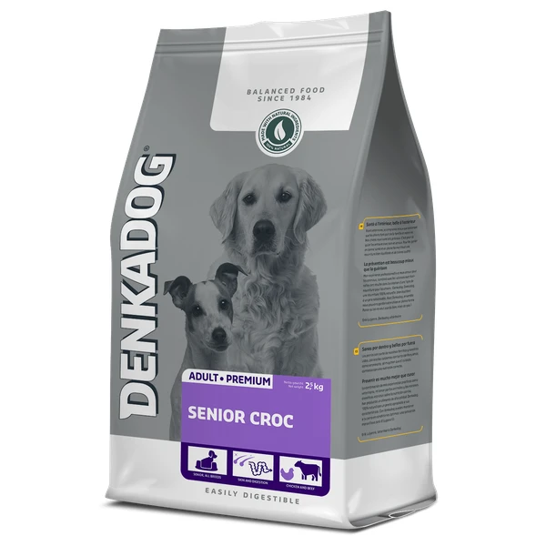Denkadog Senior Croc Rund&Vis&Kip β Hondenvoer β 2.5 Kg