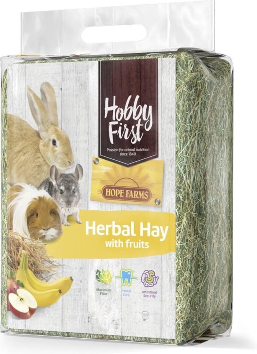 4x Hobby First Hope Farms Herbal Hay Fruit 1 Kg